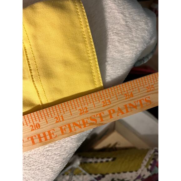 Yellow Rhinestone Studded Western Denim Jacket Snap Buttons Cowboy Rodeo - Picture 11 of 11